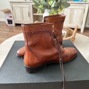 CUADRA Chestnut Leather Boots 6.5